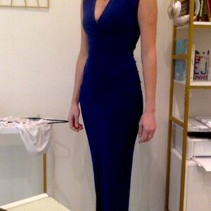 Kamali Kulture X Norma Kamali royal blue dress Sz XS